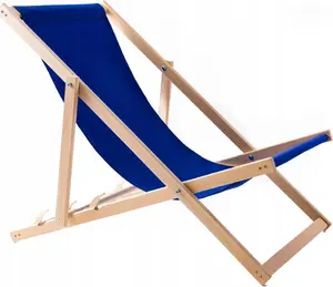 Wooden sun lounger VidaXL Woodok, assembled, blue