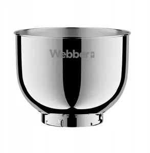 Mixing Bowl 4L for Webber Stand Mixers SM15 SM16 – Stainless Steel Replacement Bowl
