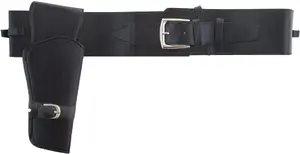 WIDMANN Sort revolverholster — costume accessory revolver holster, black