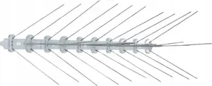Bird deterrent spikes three-row stainless steel 1.25 m VidaXL