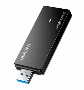 Сетевая USB‑карта UGREEN CM499 Wi‑Fi 6 1800 Мбит/с двухдиапазонная 2.4/5 ГГц (чёрная)