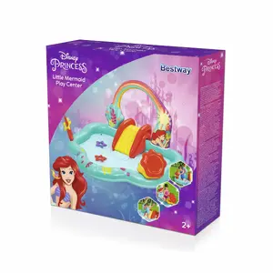 Надувной игровой центр Bestway Disney Little Mermaid 2,21×1,93×1,17 м, ПВХ, для бассейна, от 2 лет