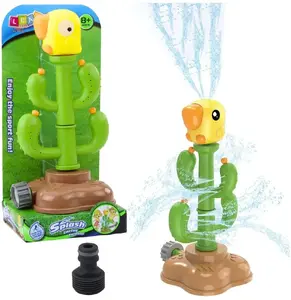 Tabletop rotating cactus fountain LEANToys (decorative water feature, tabletop ornament)