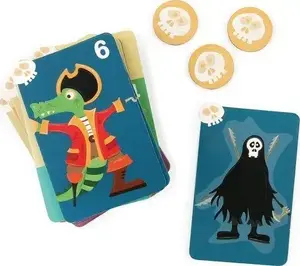 Scratch logic game set 4-in-1 — Pirate Adventure cards, educational logic puzzles