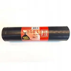 Trash Bags Alufix Profi LDPE 280 L 5 pcs black