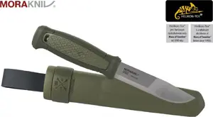 Medību nazis Morakniv Kansbol Drop Point — asmens 10,9 cm, kopējais garums 25 cm, biezums 2,5 mm, abpusējas maksts