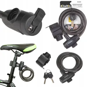Bicycle Key Lock Keltin 12×1200 mm — keyed cable lock for kids’ ride-on and bicycles