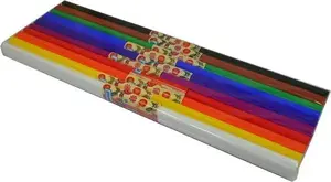 SCHEMAT Crepe Paper Sheets pack 10 pcs – MIX CLASSIC, decorative crepe paper for crafts