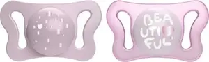 Соска CHICCO Physio Micro силиконовая 0–2 мес, розовая, 2 шт