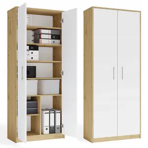 Офисный шкаф top e shop OLIV 2D — 2-дверный шкаф, отделка Дуб Artisan
