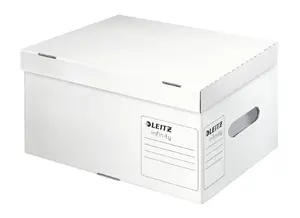 Storage box LEITZ Archiving Box Infinity FSC® A4 — White, 355×255×190 mm, 430 g