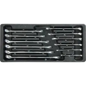 Combination wrench set Proline 58714 — 12 pieces, assorted sizes