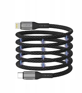 Magnetic charging cable Maxlife MXUC-11 USB-C to Lightning 1.0 m 27W black nylon