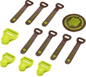 Accessory set Coocazoo Leather Limepunch Melange replacement elements, model 138806