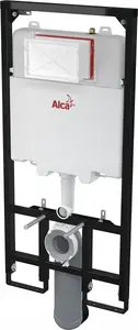 In-wall WC installation frame Alkotest AM1101/1200, slim 8 cm, for drywall/concealed cistern installation
