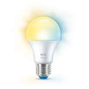 Viedā spuldze Signify WiZ Bulb 60W A60 E27, Wi‑Fi/Bluetooth, 220–240V, balta, 60×111 mm