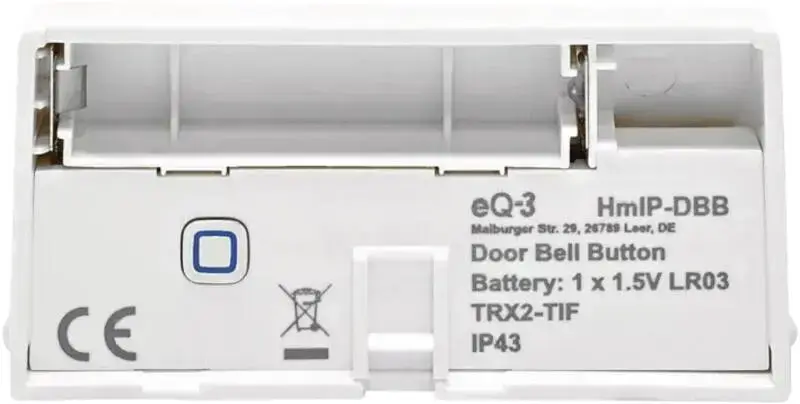 eQ-3 Homematic IP Klingeltaste White Wireless doorbell button Photo 3