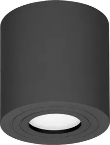 Griestu downlight ORNO MEGY DLR GU10 maksimāli 50W, IP54, apaļš, melns, alumīnijs