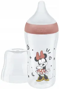 Детская бутылочка Nuk 260 мл из полипропилена с силиконовой соской Minnie — модель 10742036MN
