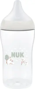 Детская бутылочка Nuk 260 мл из полипропилена с силиконовой соской, модель 10216326 (дизайн «овечка»)