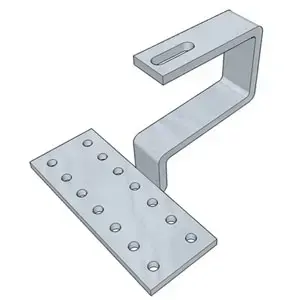 Solar panel mount bracket Keno K-10 — stainless steel roof-mounted, 140×50×125 mm
