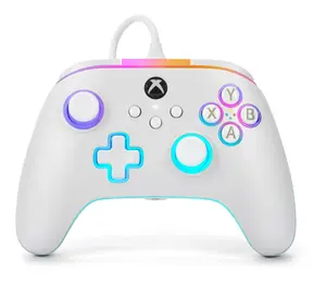 Wired Gamepad PowerA Advantage for Xbox Series X|S — USB-C, Lumectra backlight, 3 m cable, White