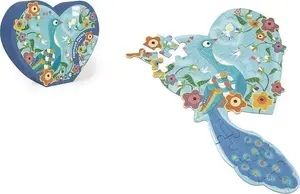 Puzzle contours 'Heart' 40 pieces — Scratch puzzle set for children and adults