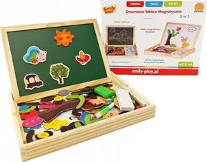 Magnetic Wooden Drawing Board Smily Play Tablica magnetyczna drewniana