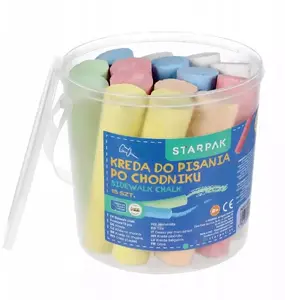 Krītiņi STARPAK STK KRED16 — krāsainie ielu/lietojamie, 15 gab. iepakojumā