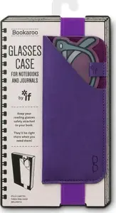 IF Bookaroo glasses case, purple — protective hard-shell eyeglass holder