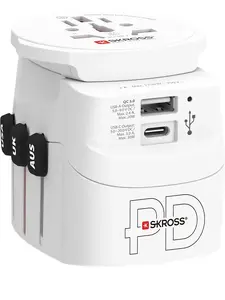 Mobile device charger Triton RB61663, white — compact USB charger for phones and tablets