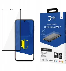 Tempered Glass Screen Protector 3MK HardGlass Max for Samsung Galaxy A14 (4G/5G) — Black