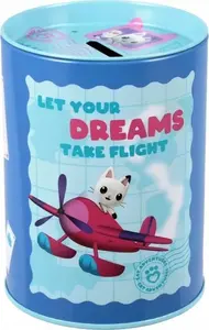 Starpak coin bank metal GABBY S with slot and removable plug, small tabletop money box