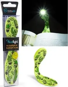 Galda lampa Thinking Gifts Flexilight Cactus — grāmatu gaisma kaktusa formā