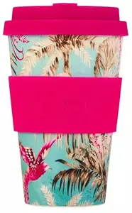 Travel cup Ecoffee cup Pattern 400 ml - Rancho Aloha