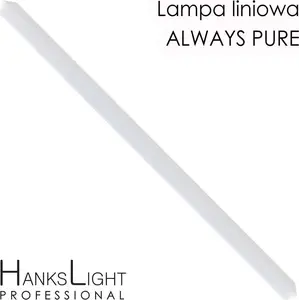 Griestu LED lampa HanksLight Lampa LED balta lineāra alumīnija pakaramā 1200 mm 36W 4000K