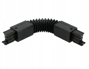 Eko-Light three-phase track connector LUMICANTO black PRIME — 3-phase track lighting connector