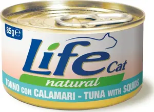 Mitra barība kaķiem Life Pet Care LIFE CAT 85 g — tuncis ar kalmāriem (calamari)