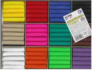 Modeling Clay Set KOMA-PLAST Modelina Max – 12 colors