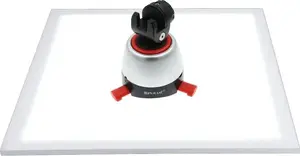 Gredzenveida lampa Puluz SB4512 20 cm LED 1200 lm — bezēnu ieliktne fototelts