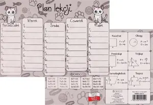 Schedule Planner Sheets A5 Cresco — 'Brytyjczyk' design, 25 sheets