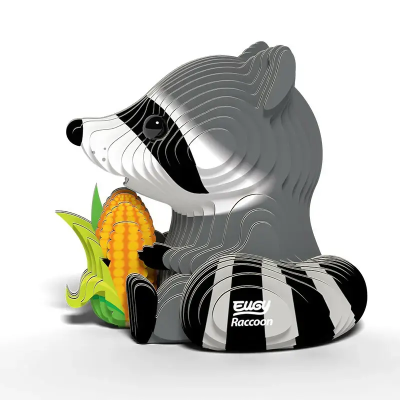 Teka Eugy Raccoon papīra modelis Photo 2