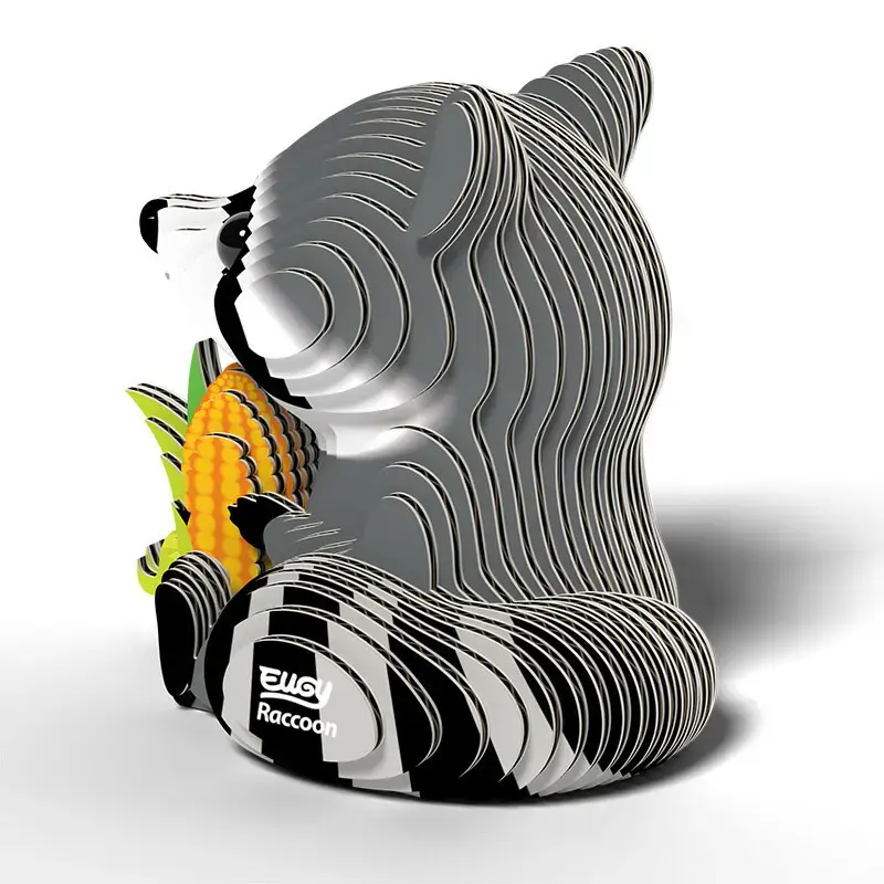Teka Eugy Raccoon papīra modelis Photo 3