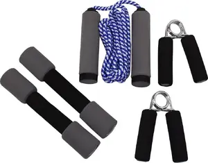 Master fitness set — clamps, dumbbell handles and jump rope, model MAS4A047