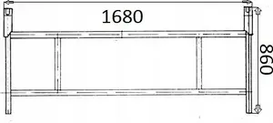 Gultas rāmis Memory Solution RUSZT-T-W — latiņu konstrukcija, garums 168 cm