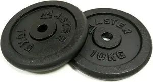 Диски‑гири Master чугунные 10 кг ×2 набор для штанг и силовых тренировок
