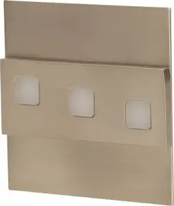 ORNO Lepus LED stair light satin finish OR-OS-1531L3/N, integrated LED, low-voltage