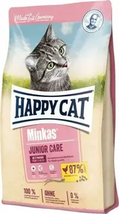 Dry cat food happy cat Minkas Junior Care Drób 500 g — for kittens and young cats, poultry recipe