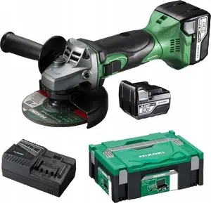 Угловая шлифмашина Hikoki G18DSL2 18 В 125 мм, аккумуляторная, набор 2x5.0Ah