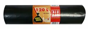 Garbage Bags Alufix Profi LDPE 120 L 10 pcs black